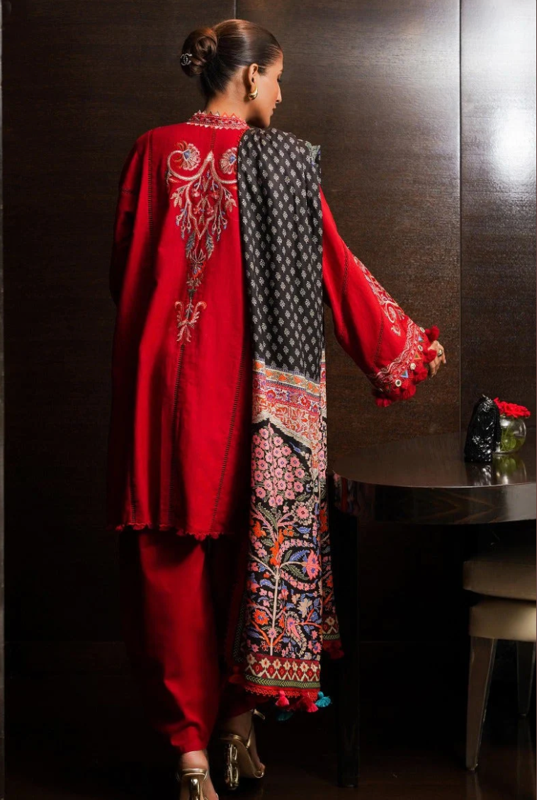 M233-019B-CP | Muzlin Summer'25 | SANA SAFINAZ