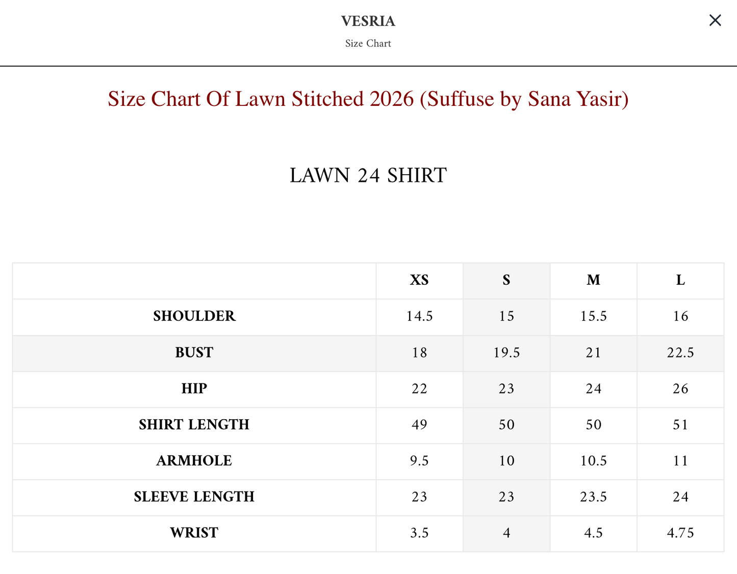 VESRIA | LAWN STITCHED '26 | SUFFUSE