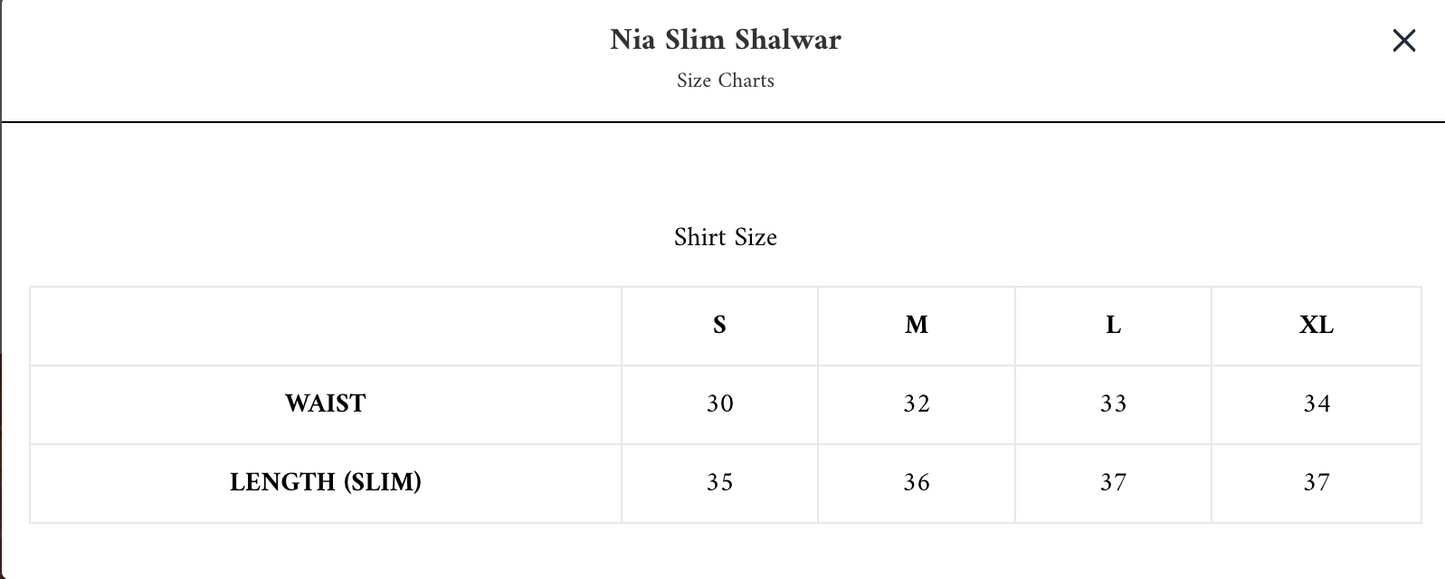 Nia Slim Shalwar | WINTER DROP '25 | BARAÉ KHANOM