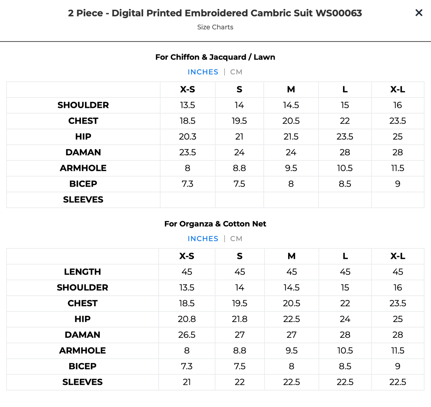 WS00070 | Digital Printed Embroidered Cambric Suit | Aghanoor Bridal