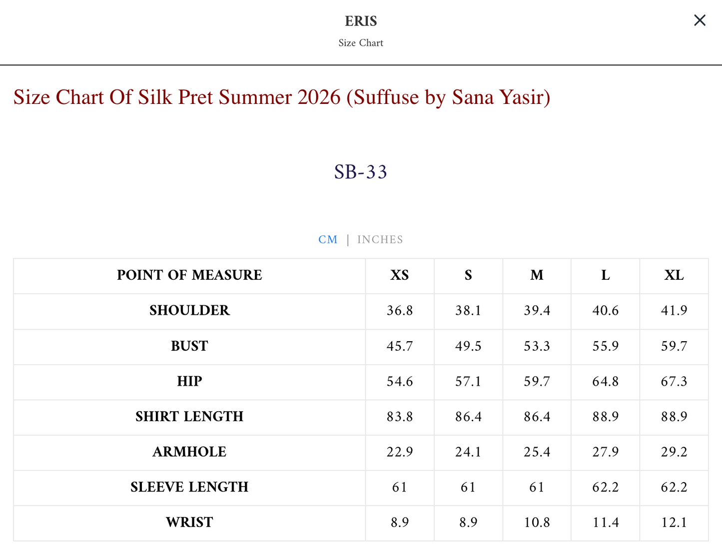 ERIS | SILK PRET SUMMER '26 | SUFFUSE