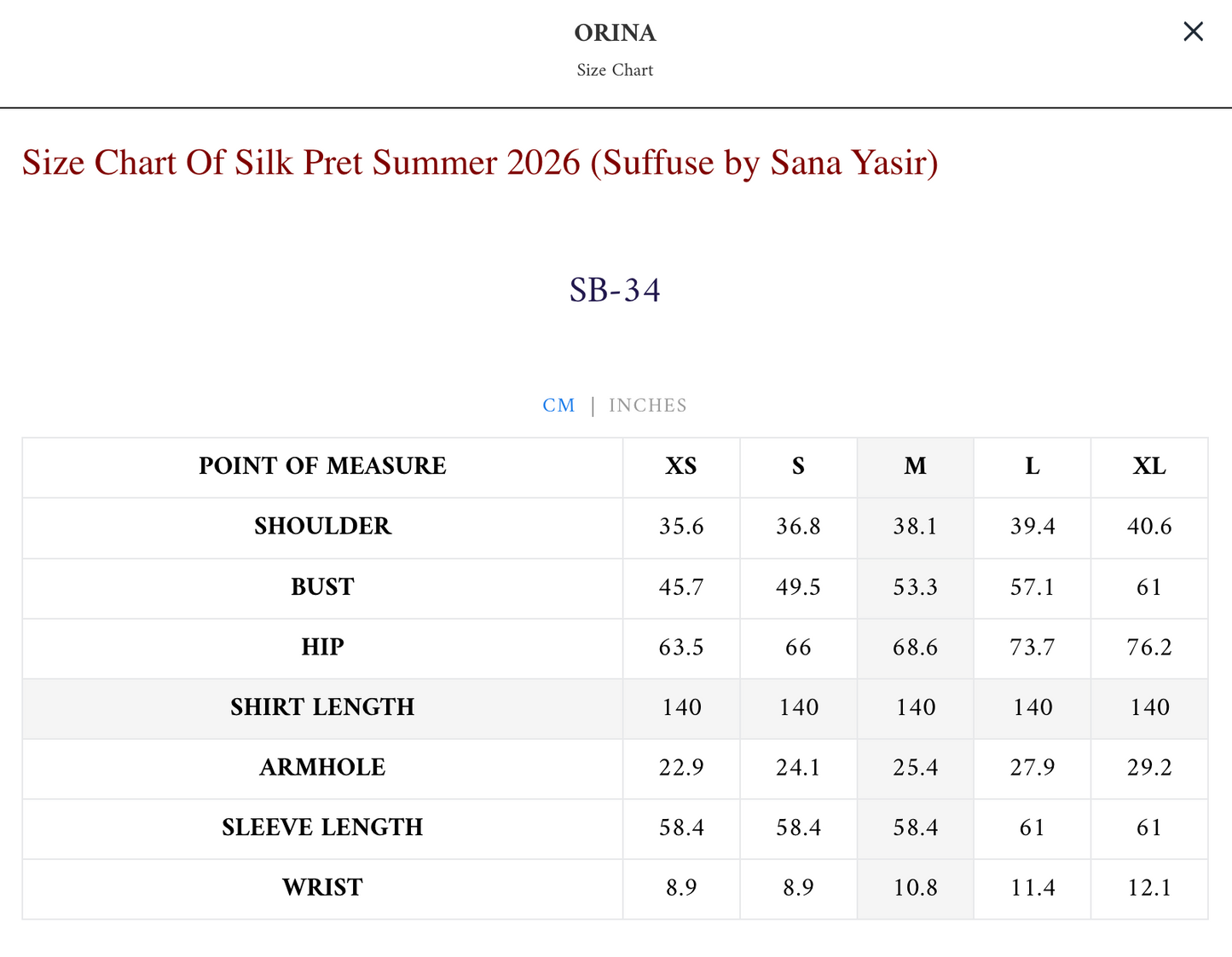 ORINA | SILK PRET SUMMER '26 | SUFFUSE