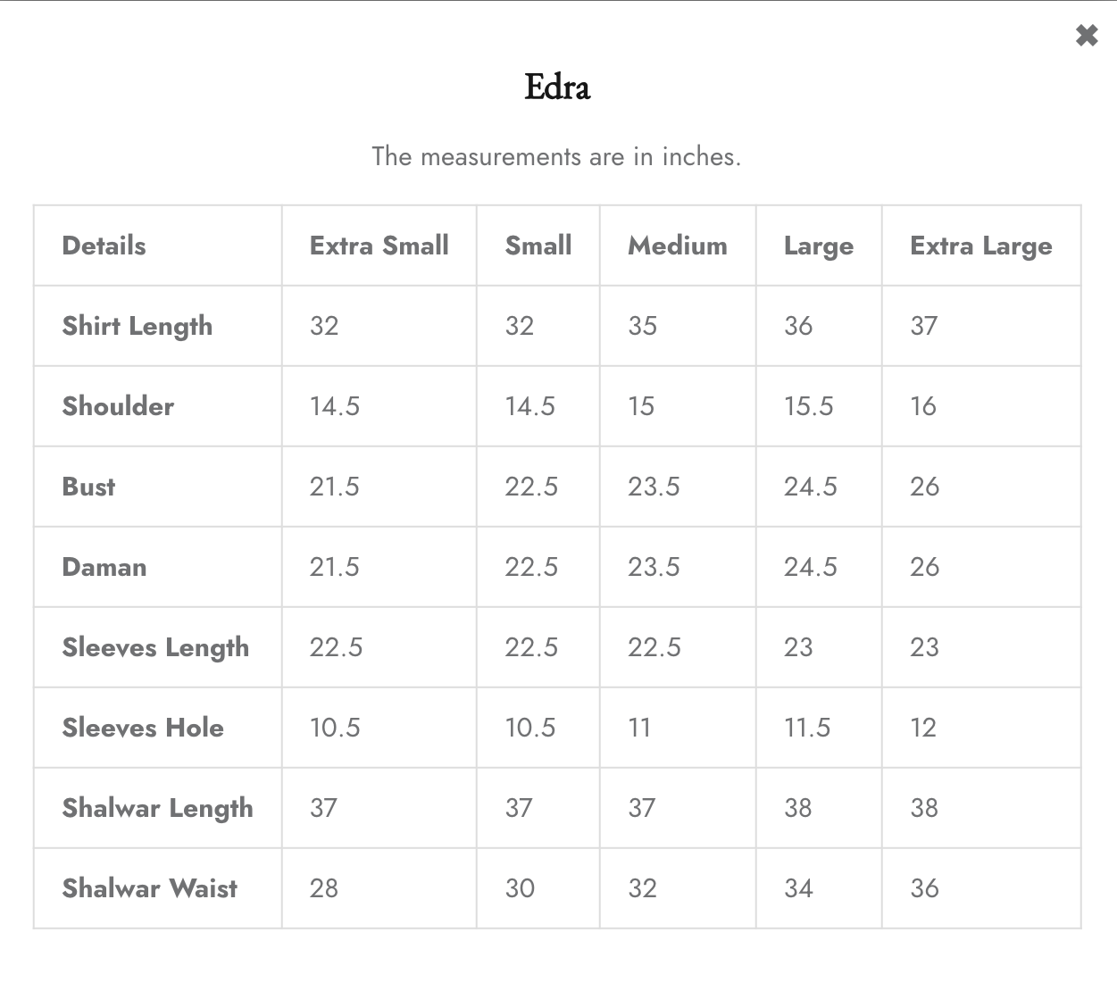 Edra | Serina | Faiza Saqlain