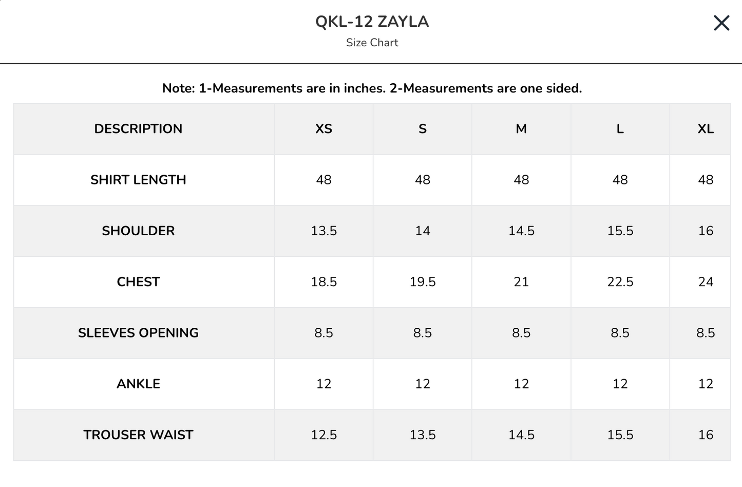 QKL-12 ZAYLA | Qline Lawn Drop II | Qalamkar