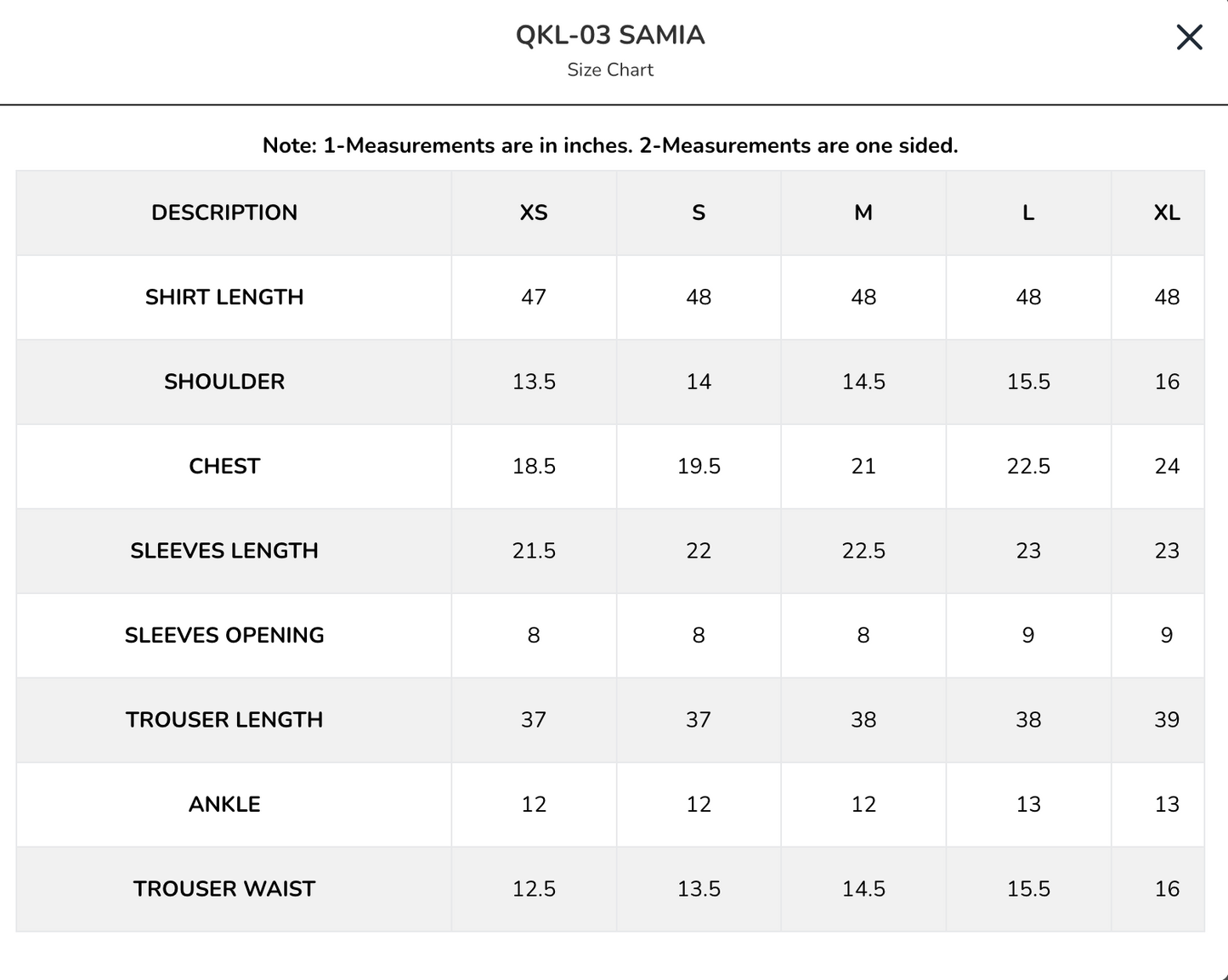 QKL-03 SAMIA | Qline Lawn Drop II | Qalamkar