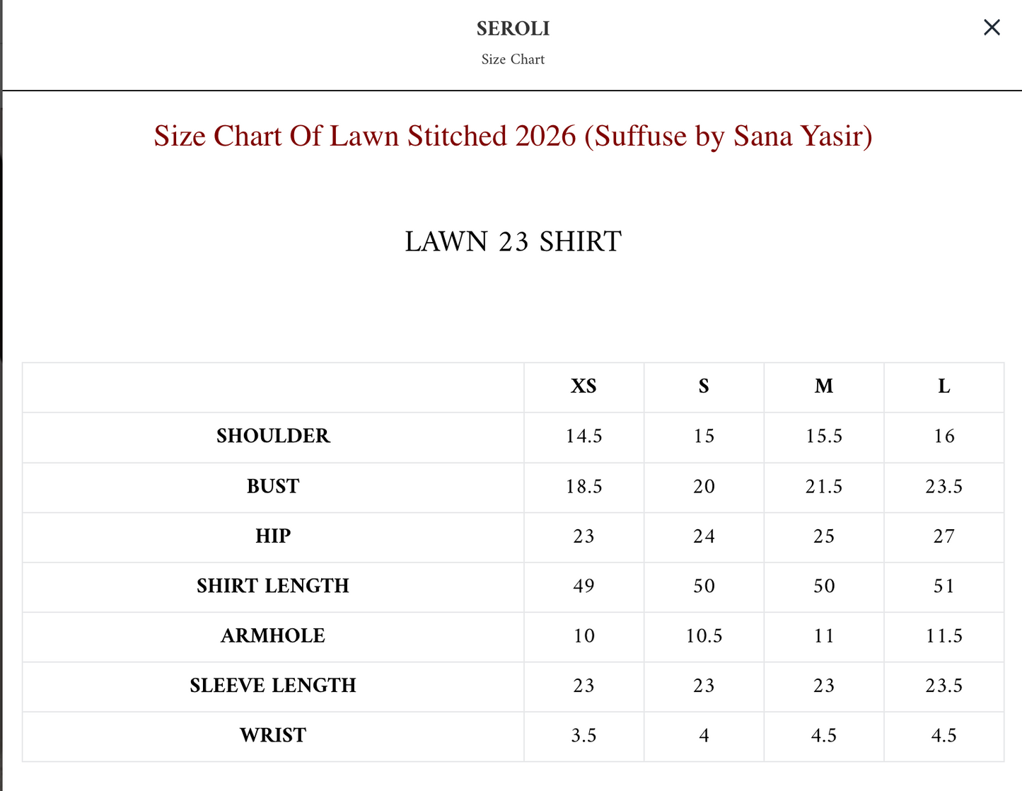 SEROLI | LAWN STITCHED '26 | SUFFUSE