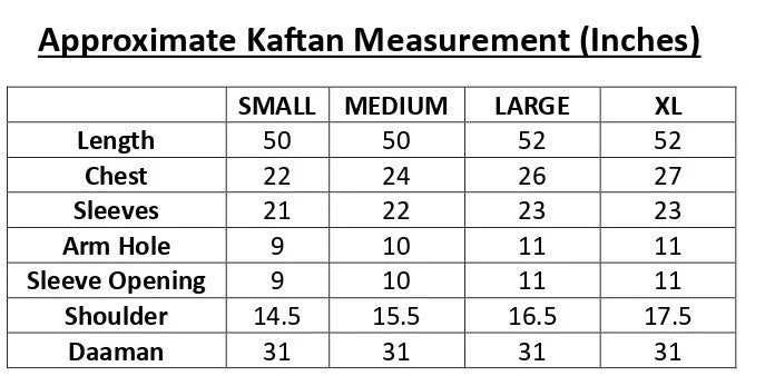 KF19 - Winter Printed Kaftaan | Winter Kaftaan | Silayi Pret