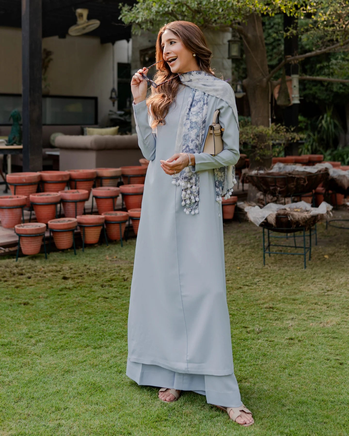 Baby Blue Cleo Set | LIRA – Chaand Tara