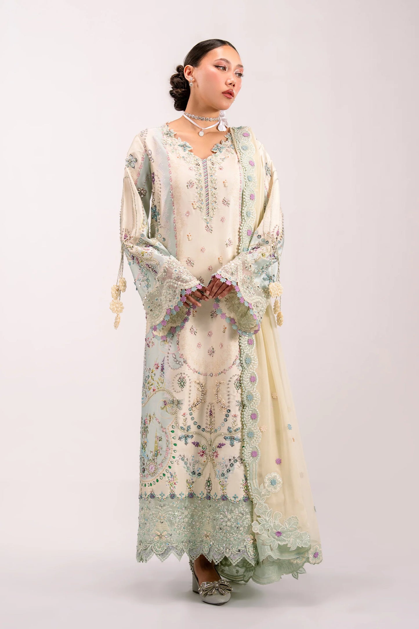 QSL-01 AZURE | Luxe Silk ‘26 | Qalamkar