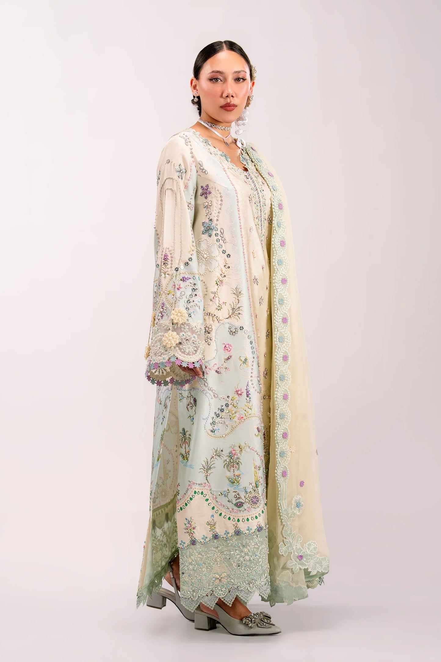 QSL-01 AZURE | Luxe Silk ‘26 | Qalamkar