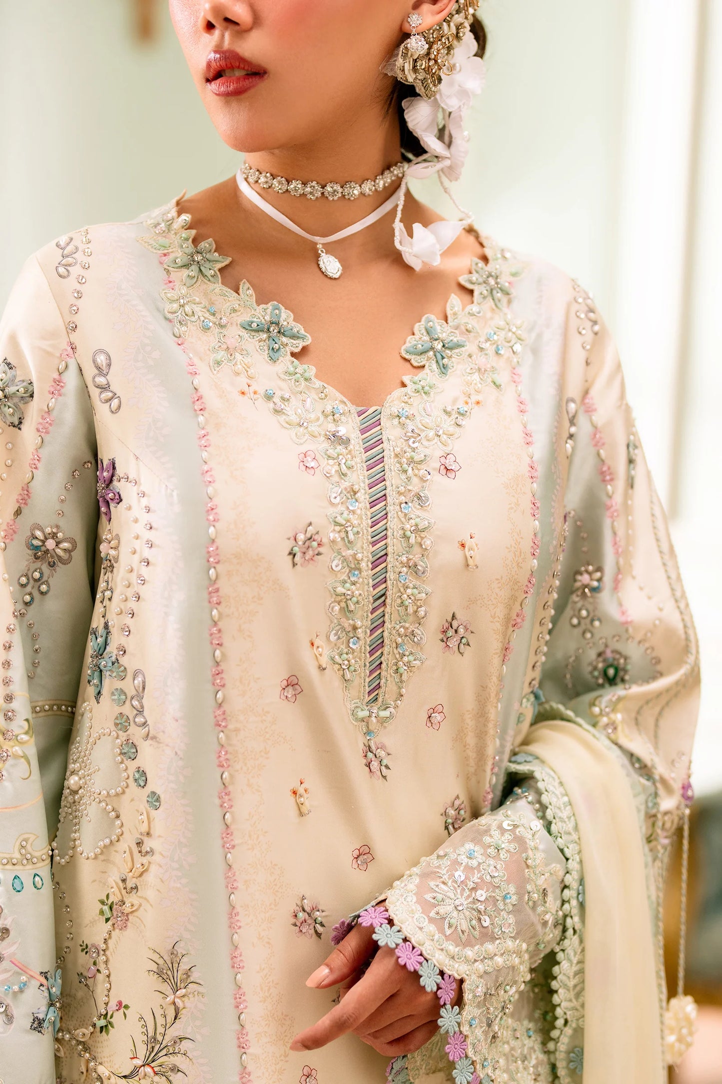 QSL-01 AZURE | Luxe Silk ‘26 | Qalamkar