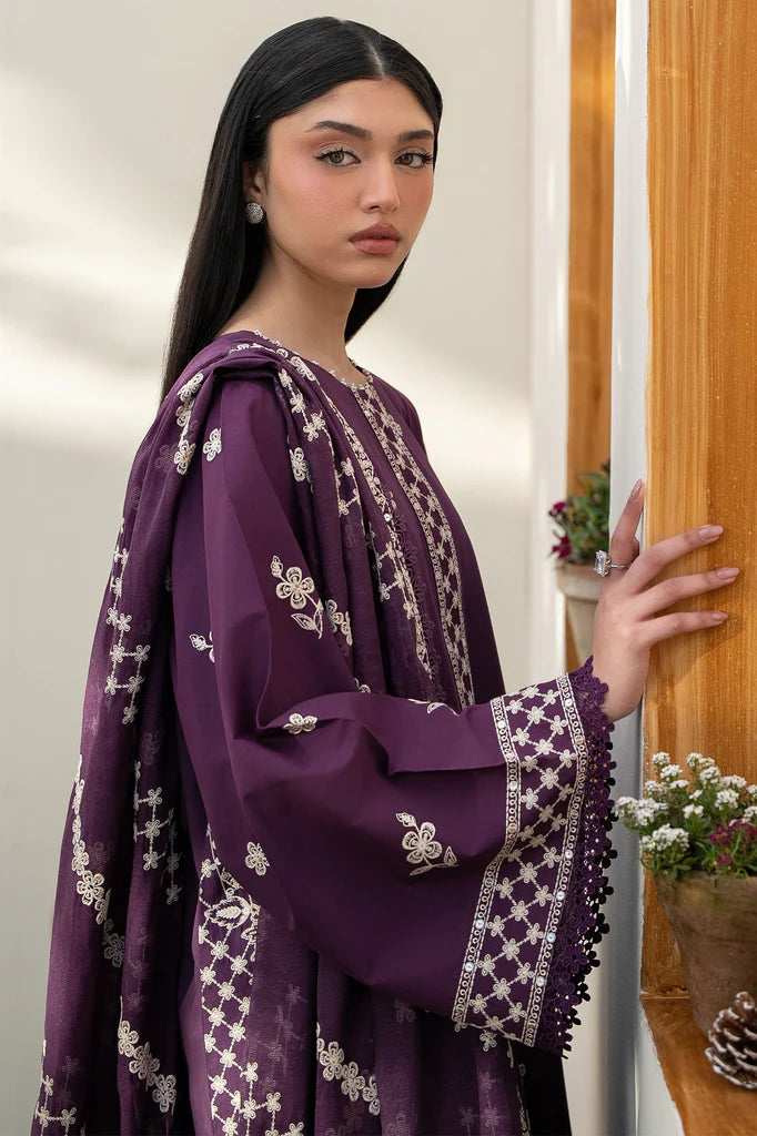 CHIVE BLOSSOM-3PC EMBROIDERED LAWN SUIT | Cross Stitch