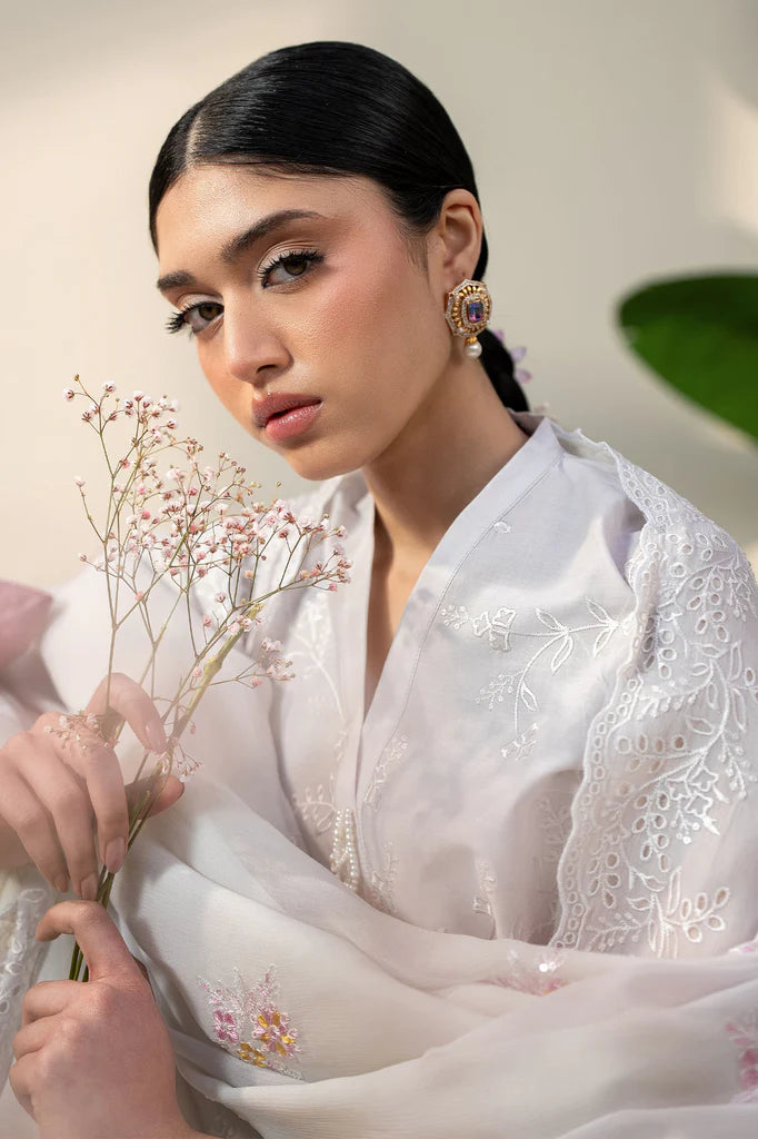 PERSIAN VIOLET-3PC EMBROIDERED LAWN SUIT | Cross Stitch