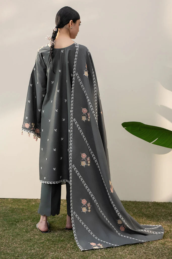 DEEP FOREST-3PC EMBROIDERED LAWN SUIT | Cross Stitch