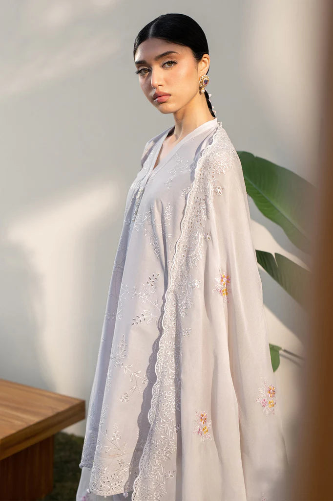 PERSIAN VIOLET-3PC EMBROIDERED LAWN SUIT | Cross Stitch