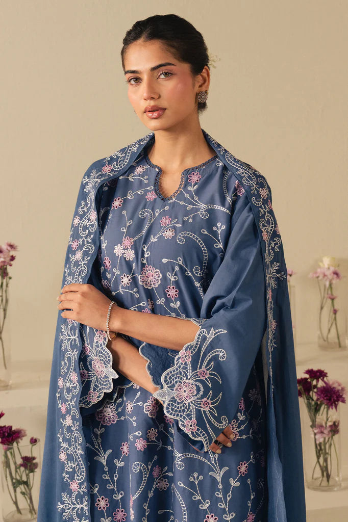 SKY LANCE-2PC (SHIRT & DUPATTA) | EXCLUSIVE PRET | Cross Stitch