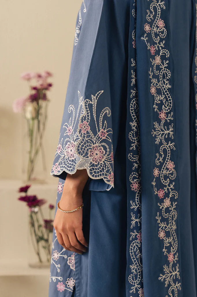 SKY LANCE-2PC (SHIRT & DUPATTA) | EXCLUSIVE PRET | Cross Stitch