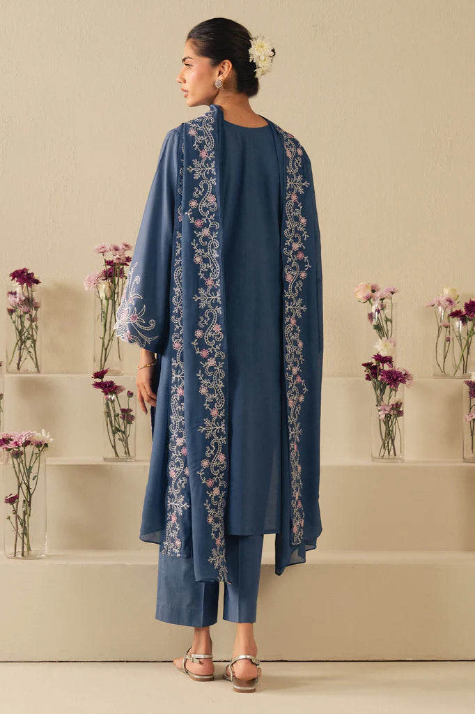 SKY LANCE-2PC (SHIRT & DUPATTA) | EXCLUSIVE PRET | Cross Stitch