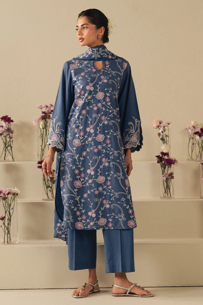 SKY LANCE-2PC (SHIRT & DUPATTA) | EXCLUSIVE PRET | Cross Stitch