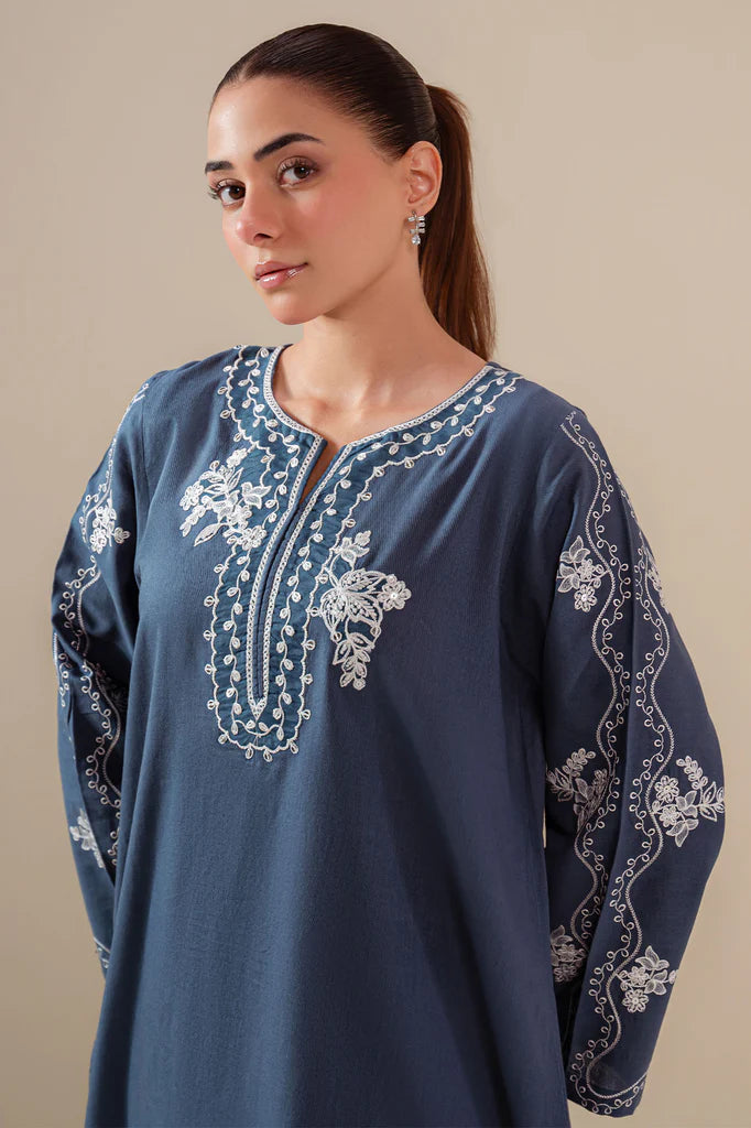 AZURE DUSK-2PC (SHIRT & TROUSER) | EXCLUSIVE PRET | Cross Stitch