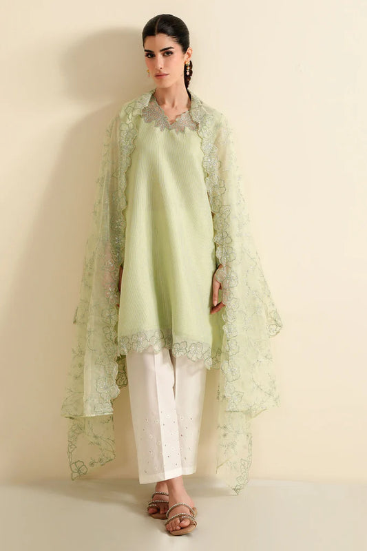 SPRING DEW-2PC (SHIRT & DUPATTA) | EXCLUSIVE PRET | Cross Stitch