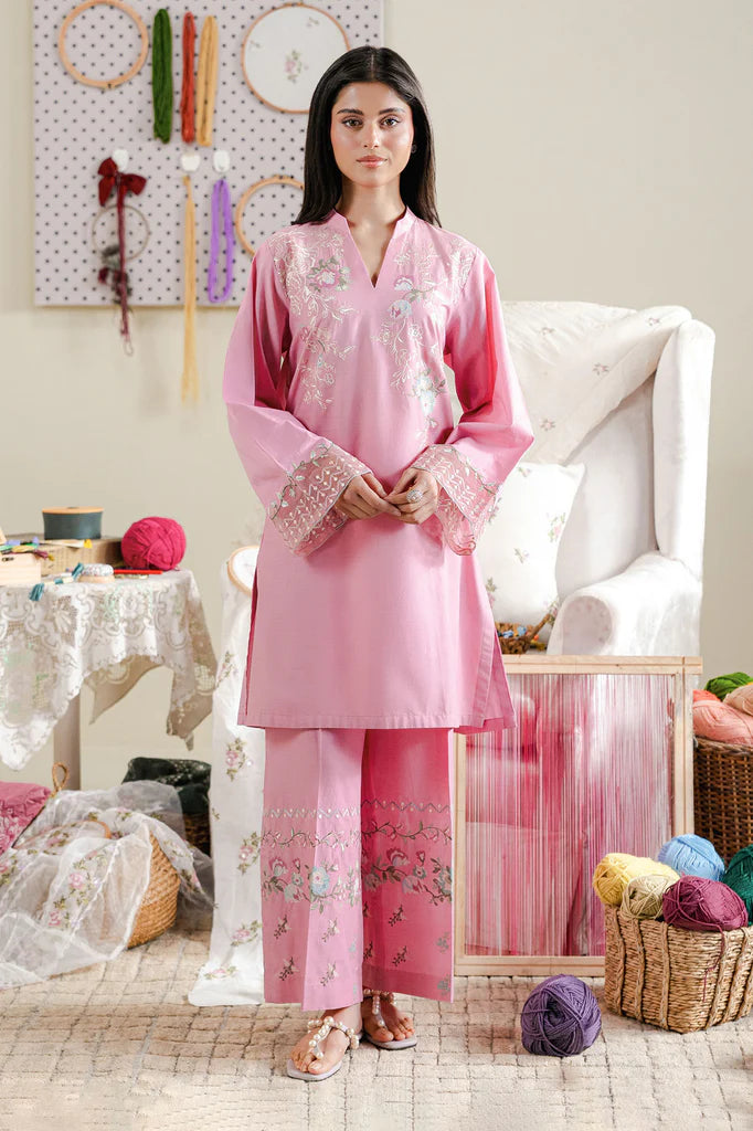BLUSH THREAD-2PC (SHIRT & TROUSER) | EXCLUSIVE PRET | Cross Stitch