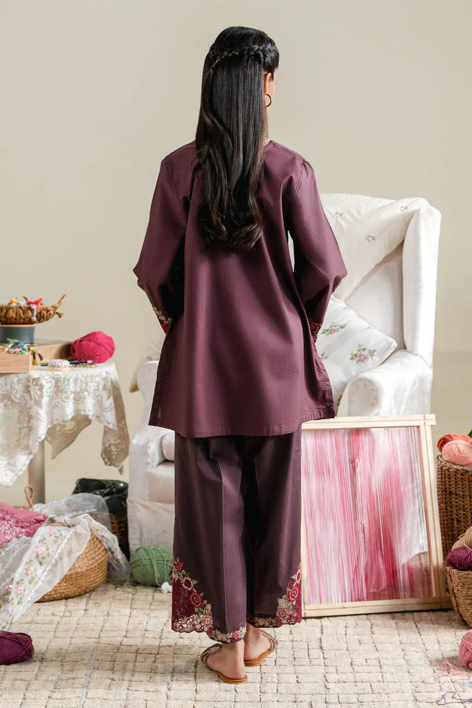 ORCHID SMOKE-2PC (SHIRT & TROUSER) | EXCLUSIVE PRET | Cross Stitch