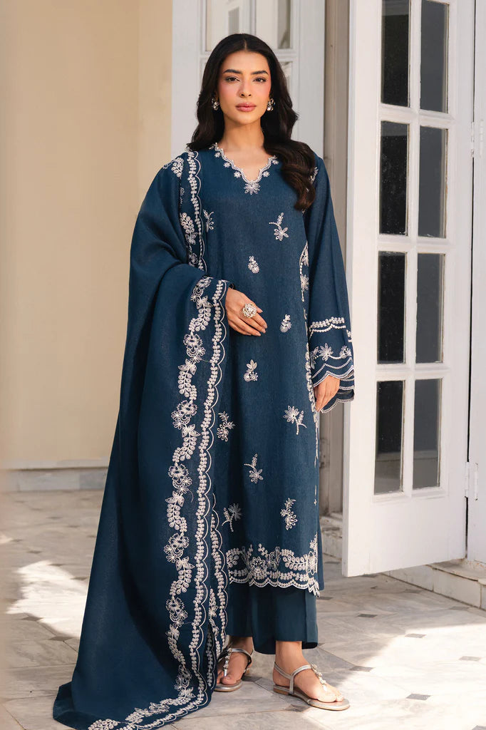 DEEP ECLIPSE-2PC (SHIRT & DUPATTA) | EXCLUSIVE PRET | Cross Stitch