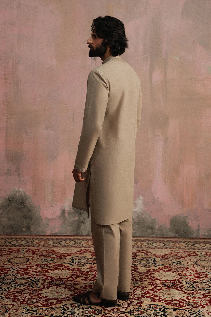 Brown Dori Embroidered Kurta Pajama | REPUBLIC MENSWEAR