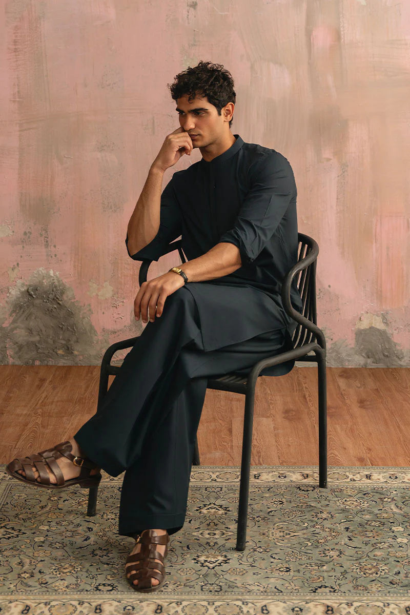 Classic Teal Blue Shalwar Kameez | REPUBLIC MENSWEAR