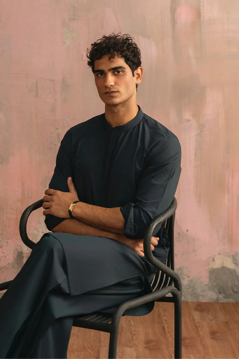 Classic Teal Blue Shalwar Kameez | REPUBLIC MENSWEAR