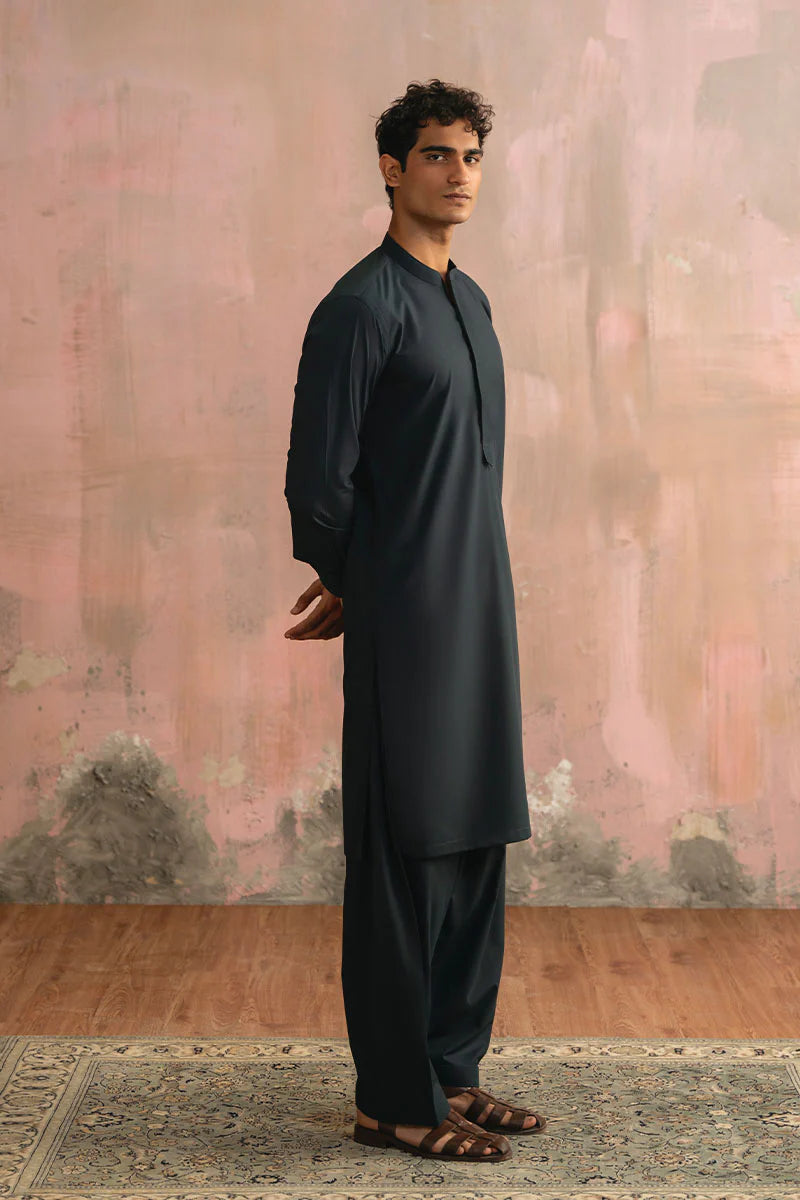 Classic Teal Blue Shalwar Kameez | REPUBLIC MENSWEAR