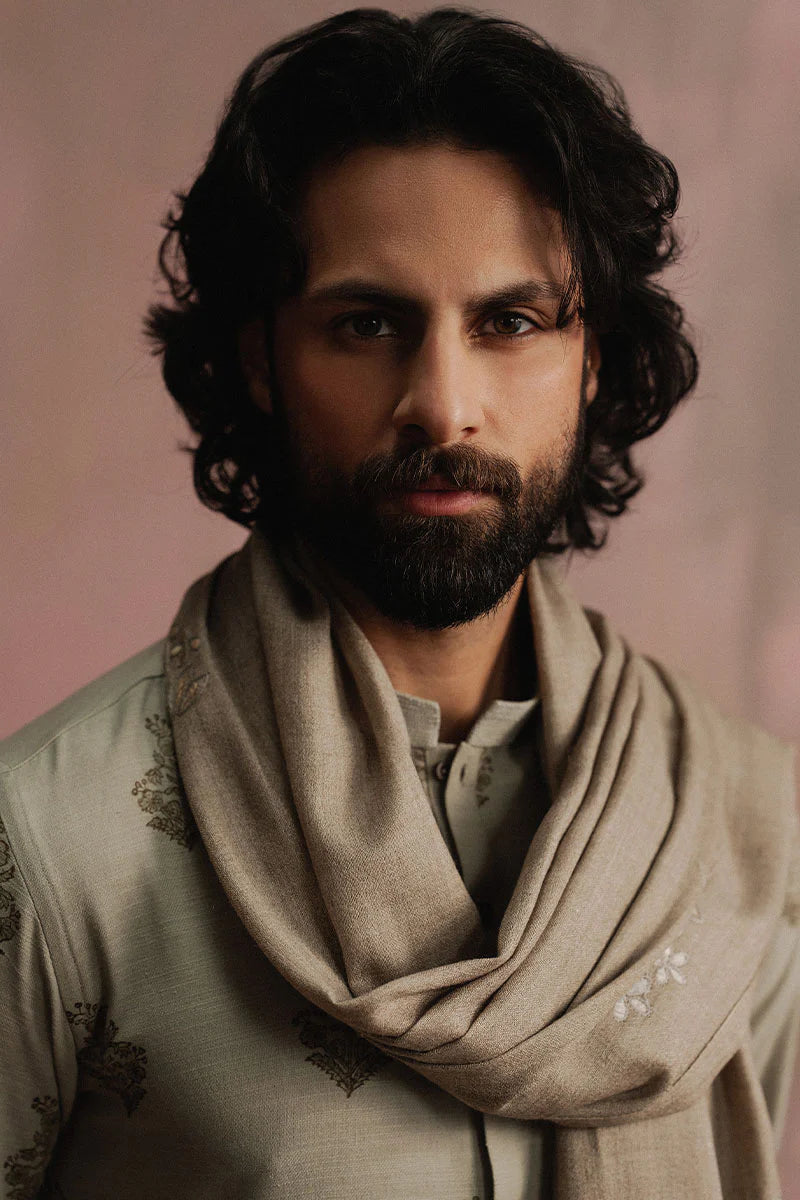 Grey Block Printed Kurta Pajama | REPUBLIC MENSWEAR