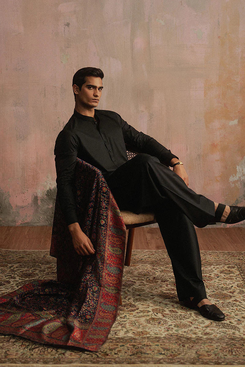 Ebony Black Premium Shalwar Kameez | REPUBLIC MENSWEAR