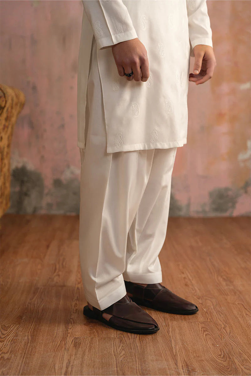 Paisley Embroidered Kurta Shalwar | REPUBLIC MENSWEAR