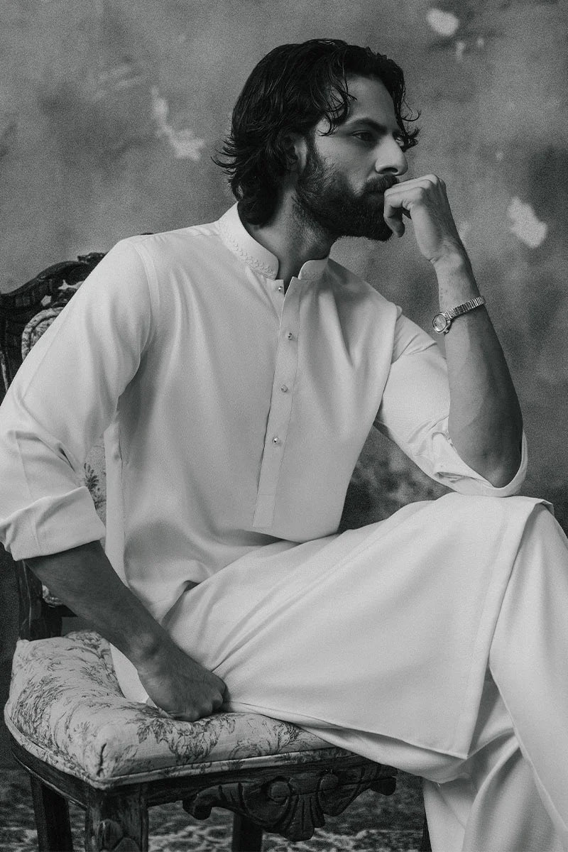 Ivory White Shalwar Kameez | REPUBLIC MENSWEAR