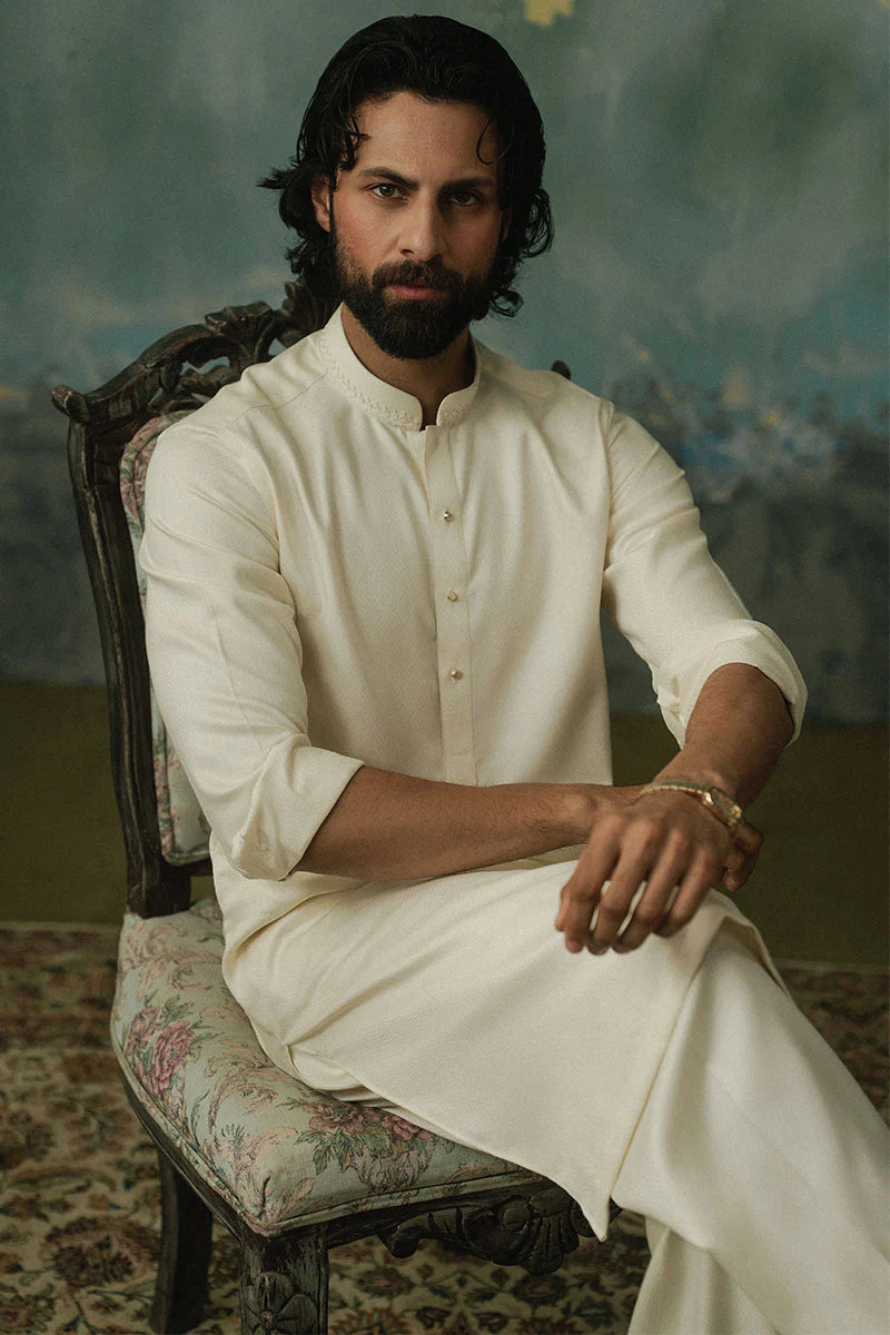 Ivory White Shalwar Kameez | REPUBLIC MENSWEAR