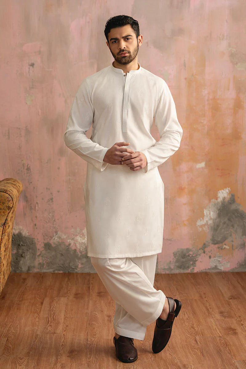 Paisley Embroidered Kurta Shalwar | REPUBLIC MENSWEAR