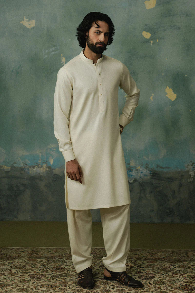 Ivory White Shalwar Kameez | REPUBLIC MENSWEAR