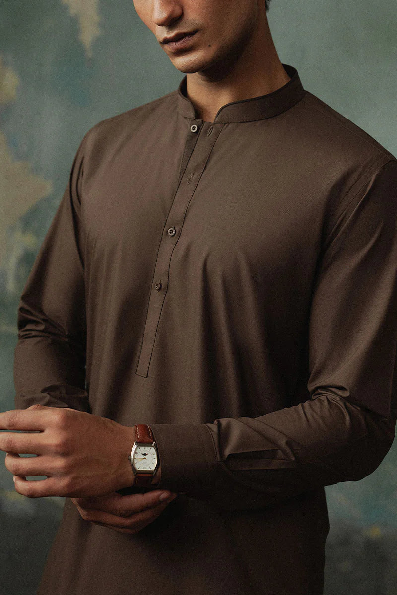 Classic Dark Brown Shalwar Kameez | REPUBLIC MENSWEAR