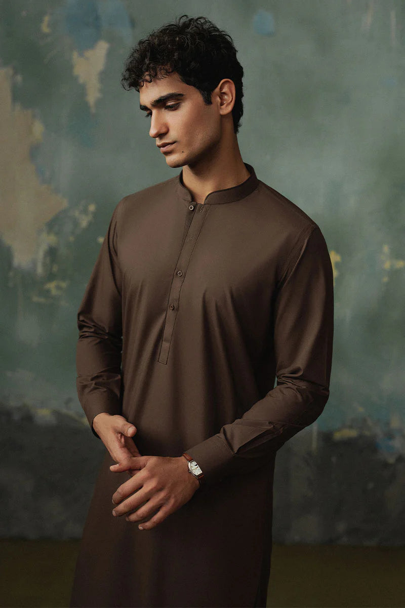 Classic Dark Brown Shalwar Kameez | REPUBLIC MENSWEAR
