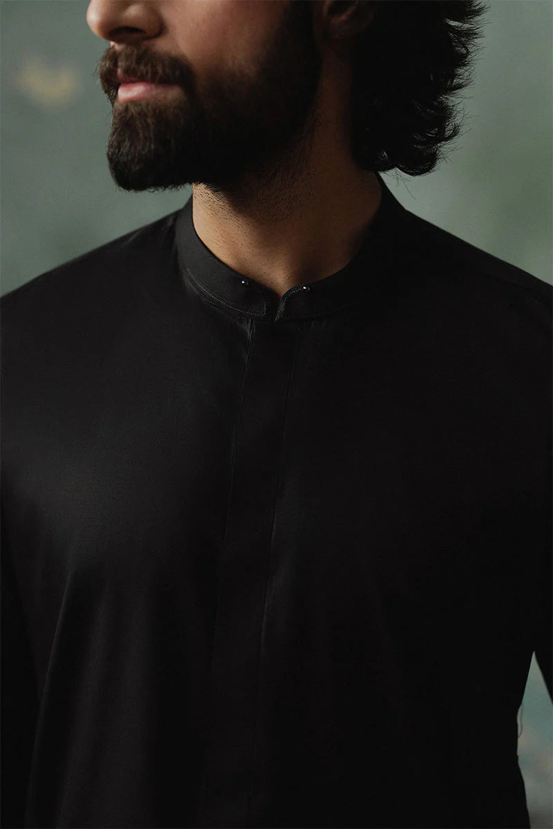 Classic Black Shalwar Kameez | REPUBLIC MENSWEAR