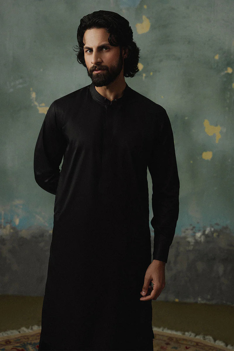 Classic Black Shalwar Kameez | REPUBLIC MENSWEAR