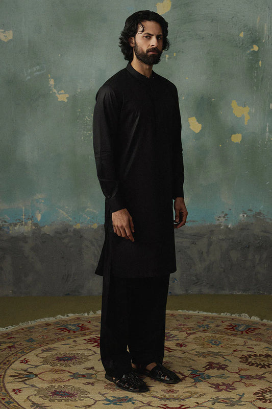 Classic Black Shalwar Kameez | REPUBLIC MENSWEAR