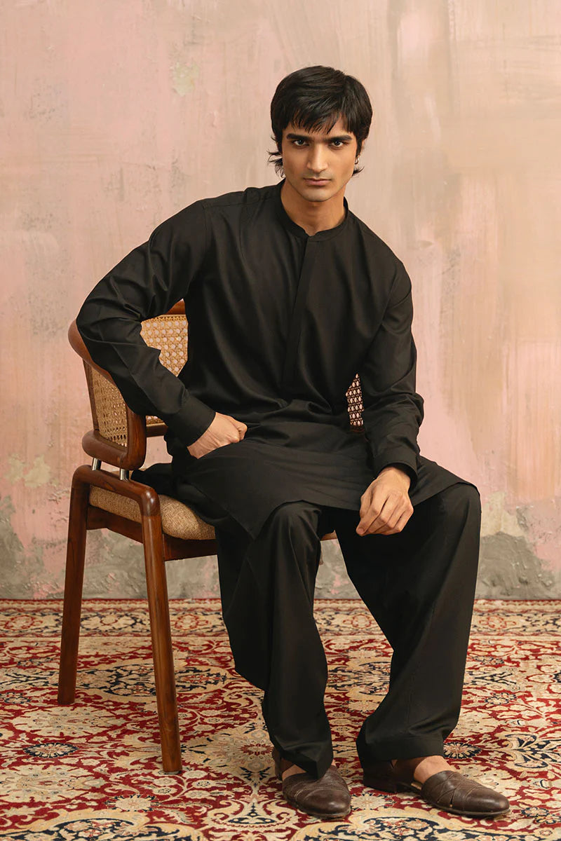Premium Black Shalwar Kameez | REPUBLIC MENSWEAR