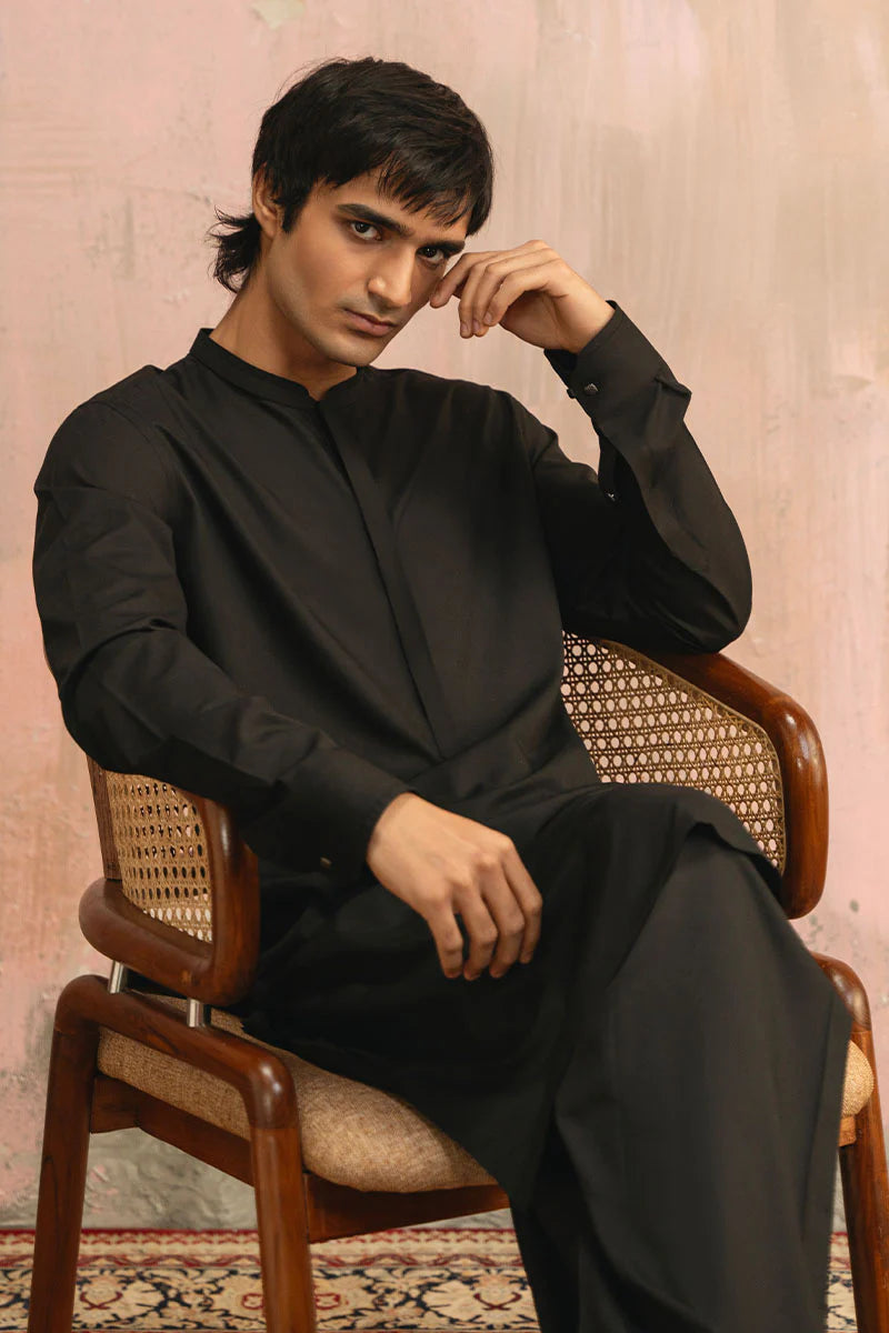 Premium Black Shalwar Kameez | REPUBLIC MENSWEAR