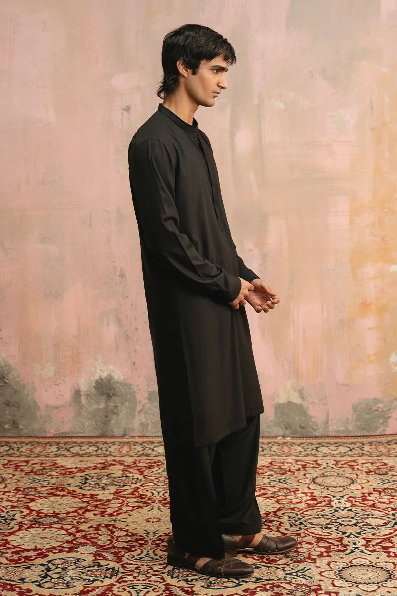 Premium Black Shalwar Kameez | REPUBLIC MENSWEAR
