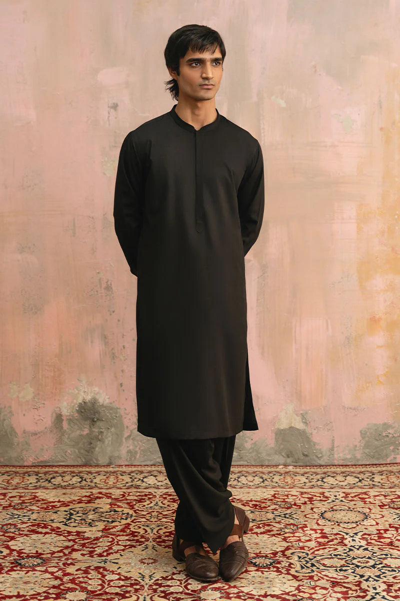 Premium Black Shalwar Kameez | REPUBLIC MENSWEAR