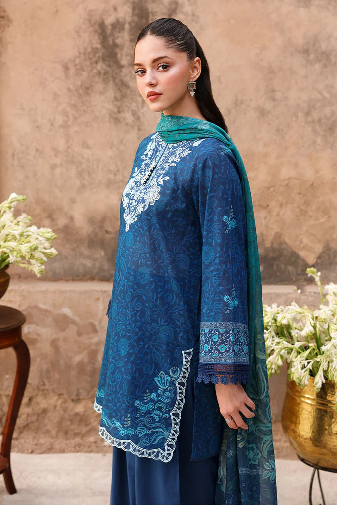 PRUSSIAN WAVES | Eid Lawn '26 | Cross Stitch