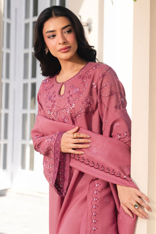 BLUSH MIST-2PC (SHIRT & DUPATTA) | EXCLUSIVE PRET | Cross Stitch